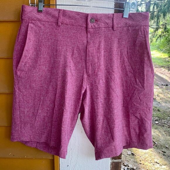 Walter Hagen Men's Size 32 Perfect 11 Majors 10" Golf Shorts (Berry Bloom) $70 - Picture 5 of 9